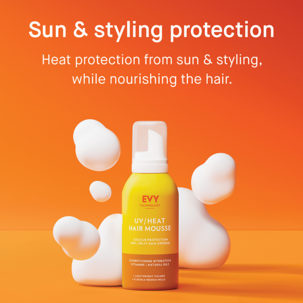 UV / Heat Hair mousse  Προστασία μαλλιών απο UV